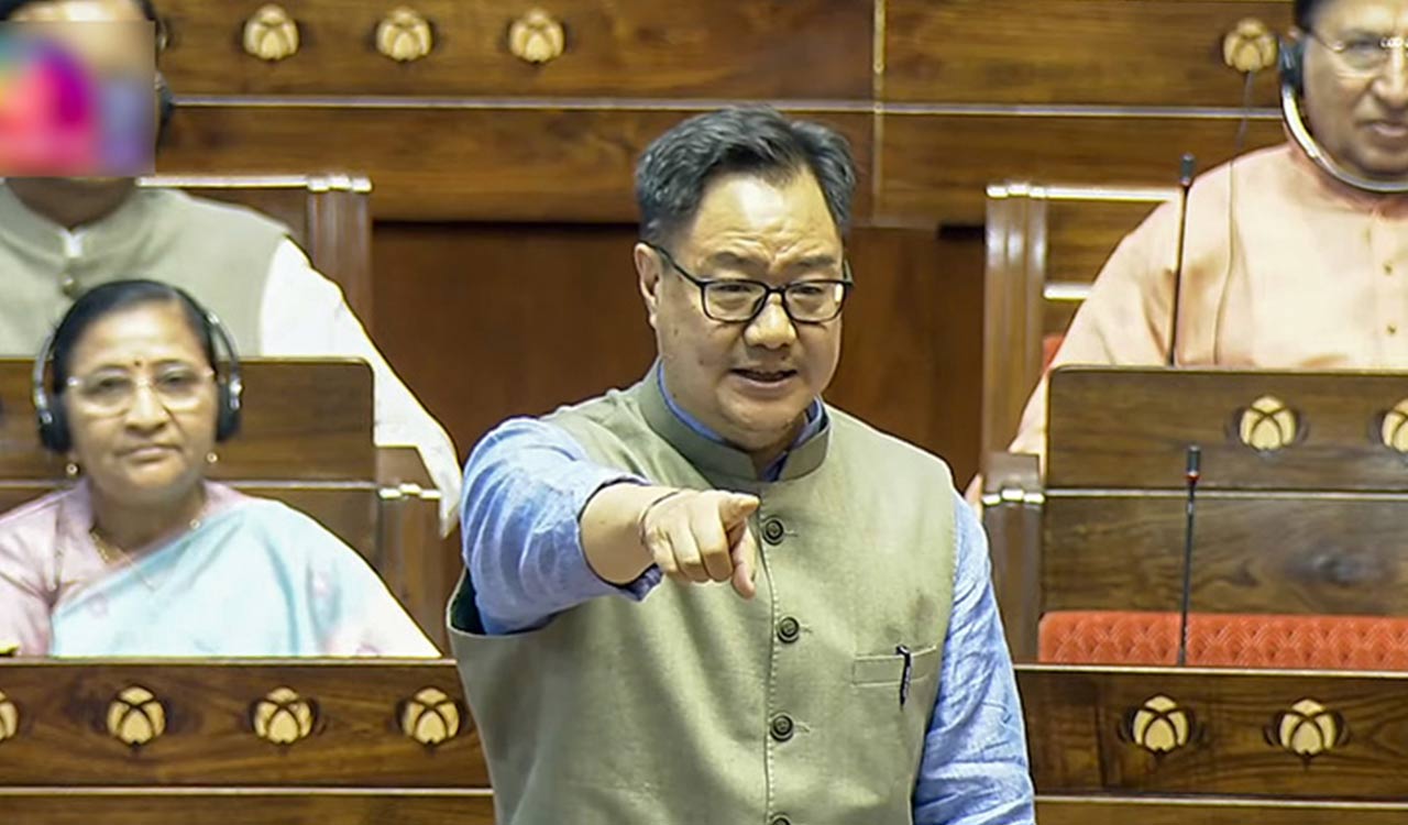 RS adjourned briefly amid uproar after Kharge raises Ram Temple donation issue; Rijiju demands apology