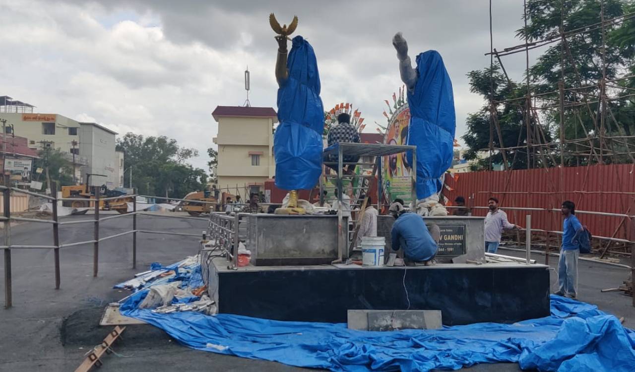 Sangareddy bypass widened, but Nehru, Rajiv statues to choke junction again