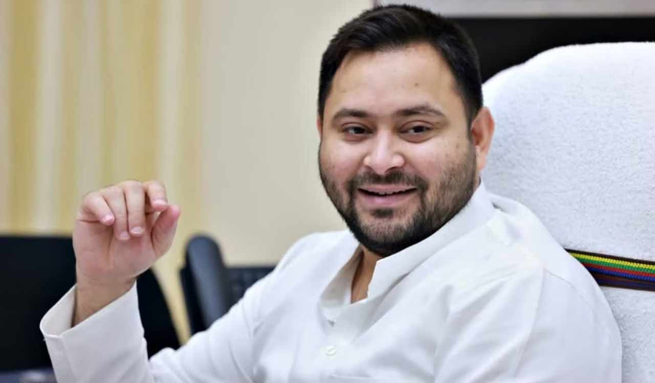 Tejashwi Yadav detained during Patna march over NEET paper leak