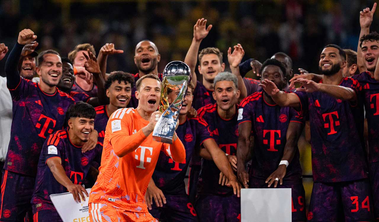 Bayern Munich beats Dortmund 2-1 to win Franz Beckenbauer Supercup