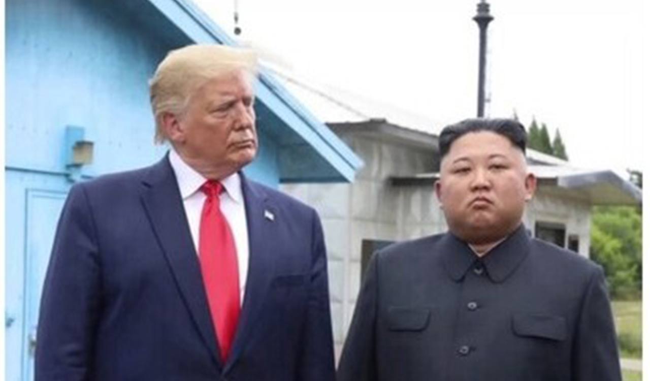 Trump posts photo with North Korean leader Kim, says ‘we get along great’