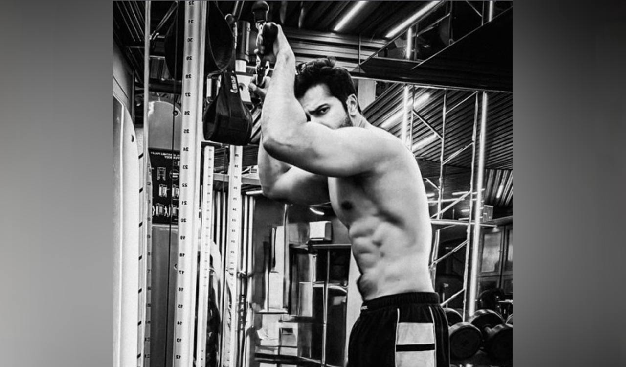 Varun Dhawan finds striking a pose between workouts ‘fun’