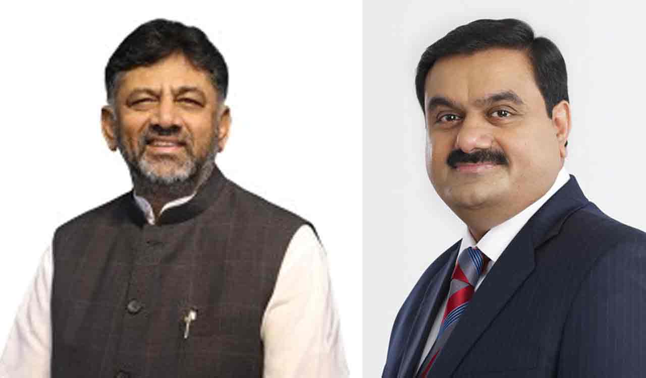 Gautam Adani meets Karnataka CM D K Shivakumar