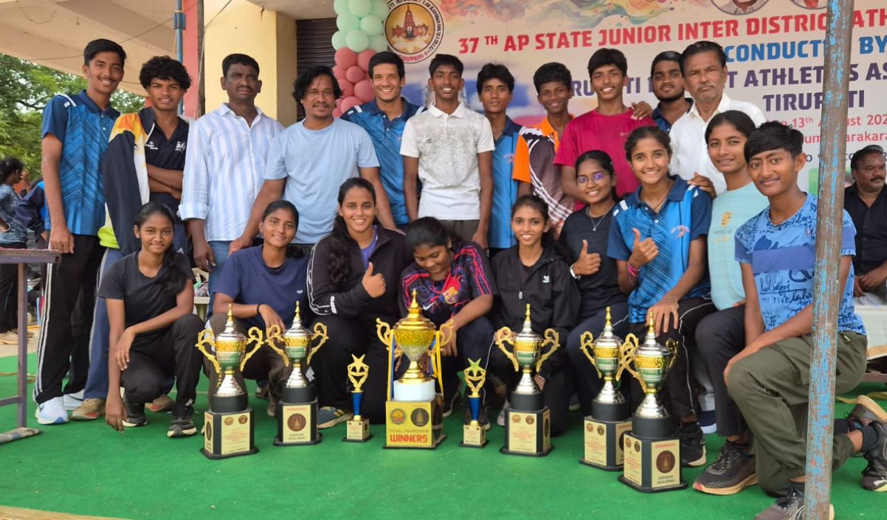 Visakhapatnam win overall title at 37th AP State Junior Inter-District Athletics Championships