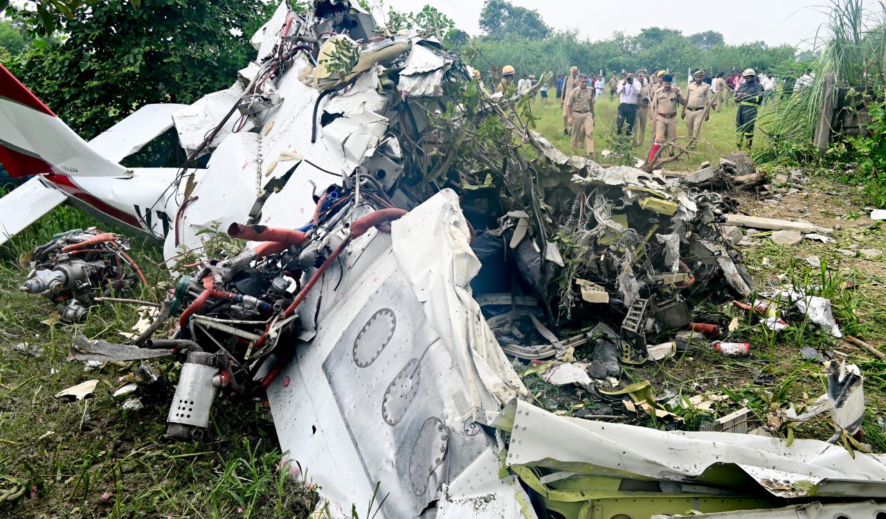 Two killed as training aircraft crashes near Ganga in Kanpur