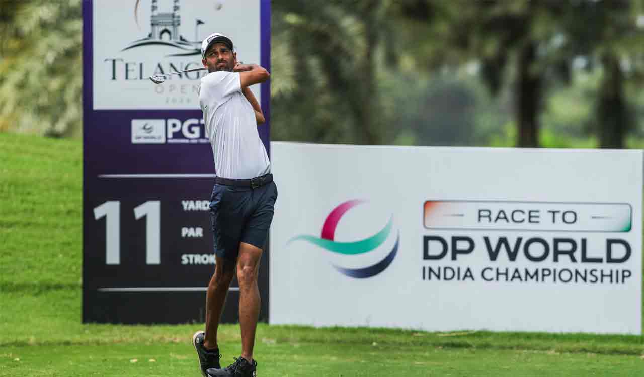 Angad Cheema shoots career-low 61 to lead Telangana Open 2026