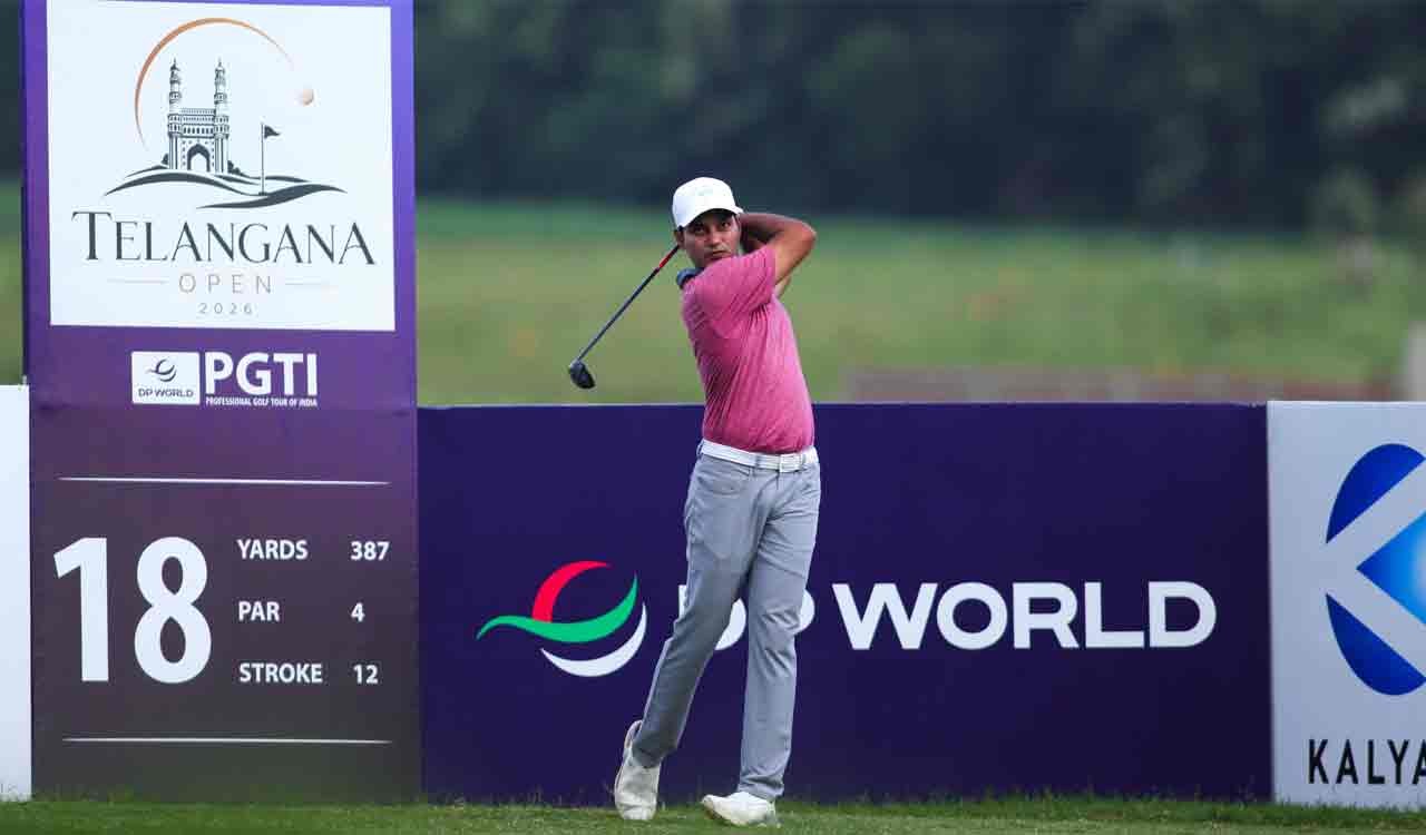 Akshay Sharma, Manu Gandas share lead at Telangana Open 2026
