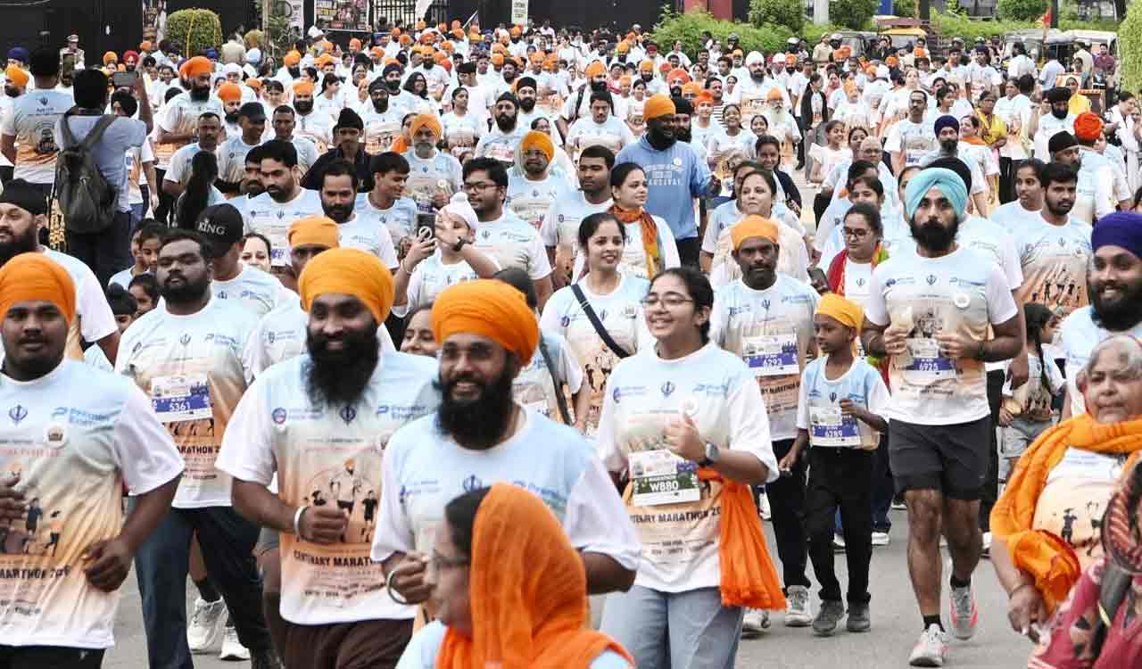 Over 5,000 join Central Gurudwara Sahib Gowliguda marathon