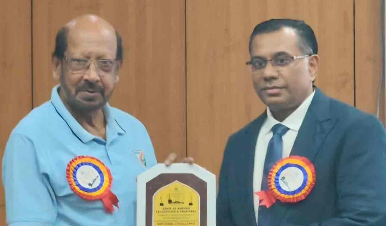 Shabbir Ali honoured with national excellence award