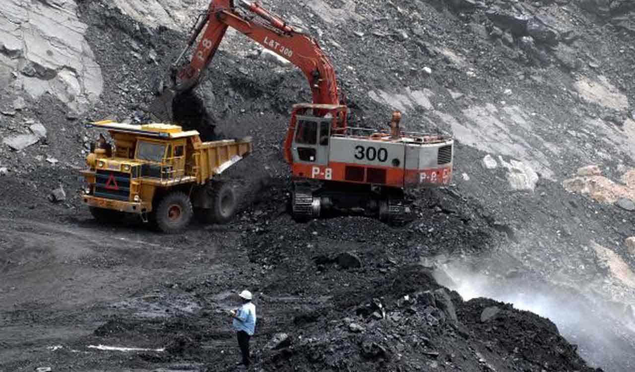 Rain disrupts coal production in SCCL opencast mines in Kothagudem