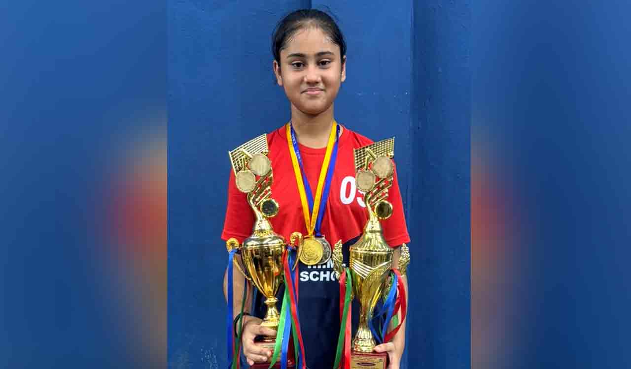 Riddhi Toro wins under-14 singles title at CBSE Cluster VII