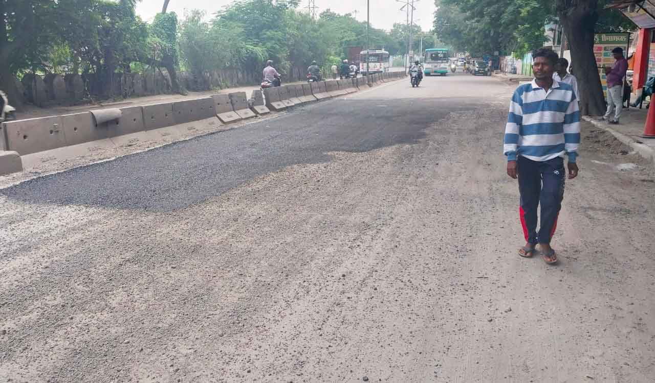 TT impact: Putlibowli potholes fixed, residents demand permanent solution