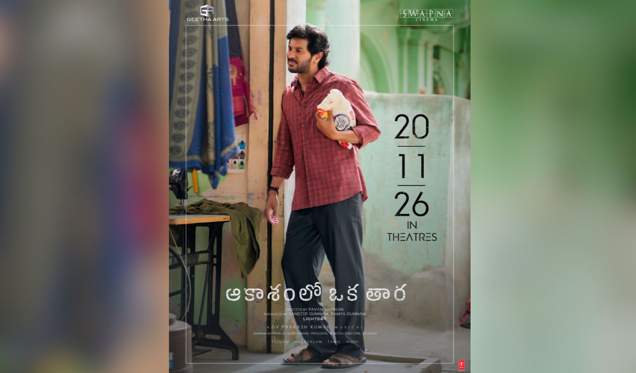 Dulquer Salmaan’s ‘Aakasamlo Oka Tara’ gets November 20 release date