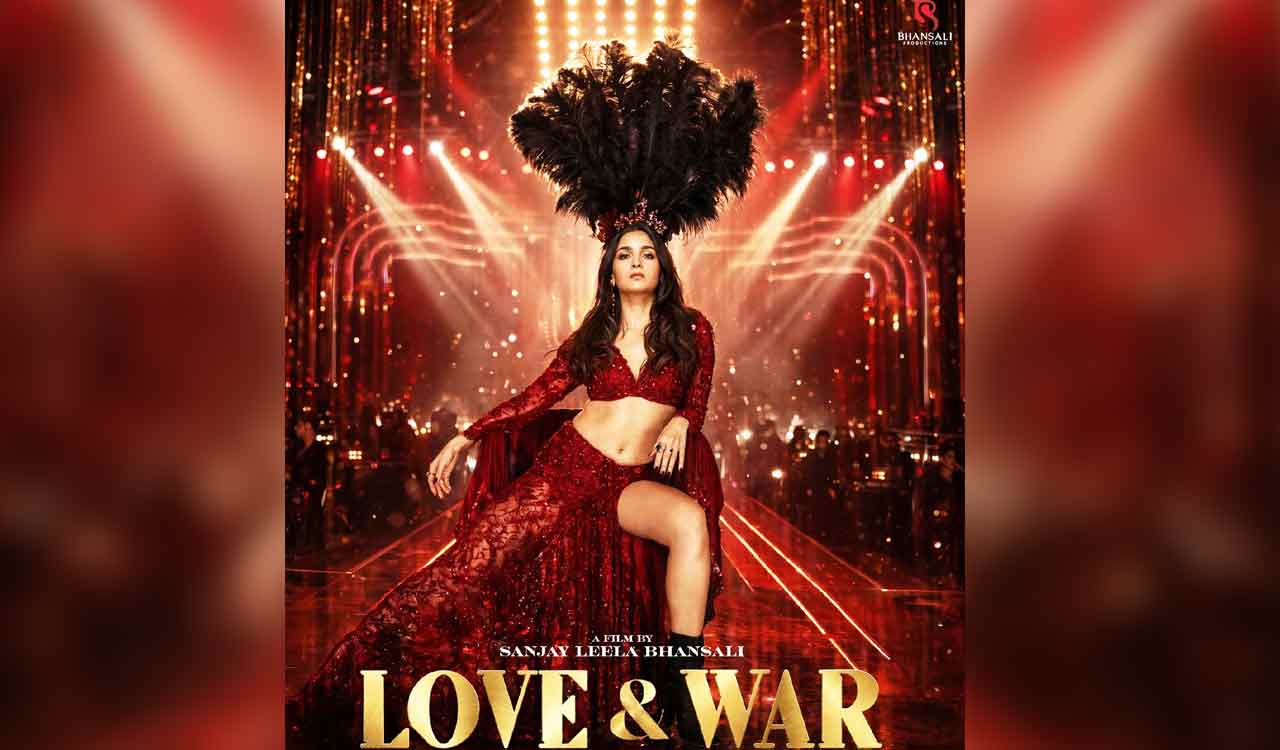 Alia Bhatt embraces cabaret avatar in SLB’s Love & War poster