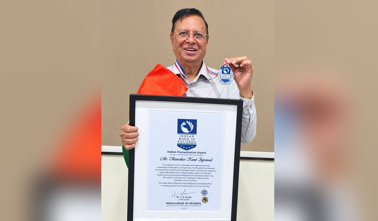 Chandrakant Agrawal, Ratnavali Kottapalli receive Indian Humanitarian Award