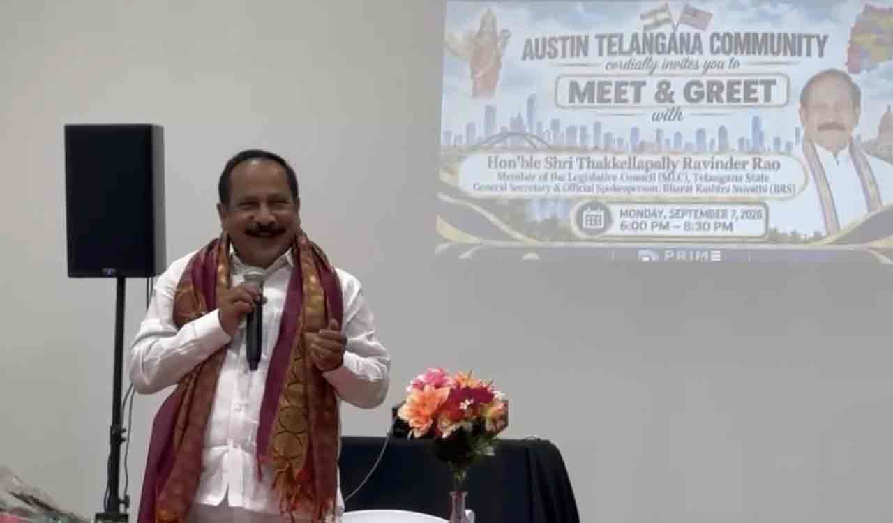 T Ravinder Rao at ‘Telangana Community Meet and Greet’ programme in US