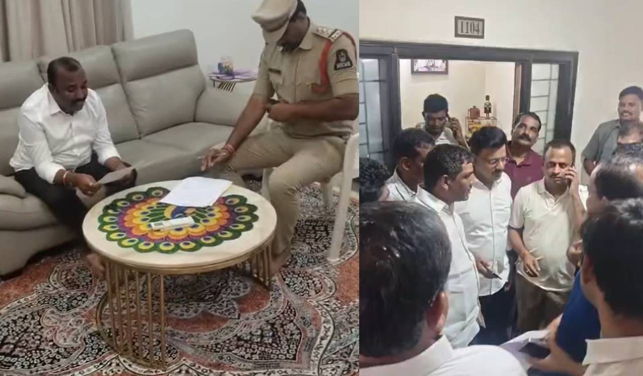 BRS MLCs Thatha Madhu, Naveen Kumar arrested