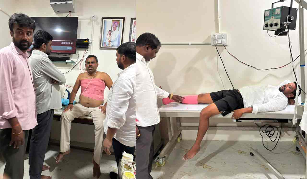 Four BRS leaders injured in attack by Congress workers in Gajwel