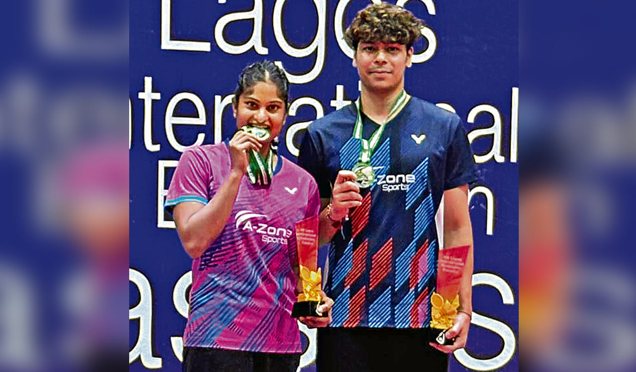Dhruv, Maneesha win back-to-back badminton titles