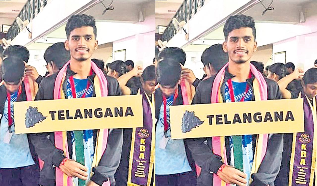Mancherial player represents Telangana in South Zone Badminton Championship 2026