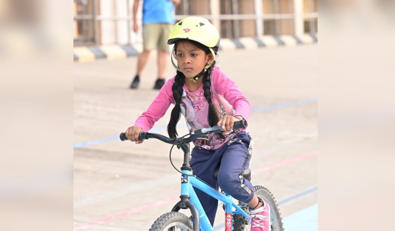 Ten-year-old Balina Harini wins silver in national cycling championship