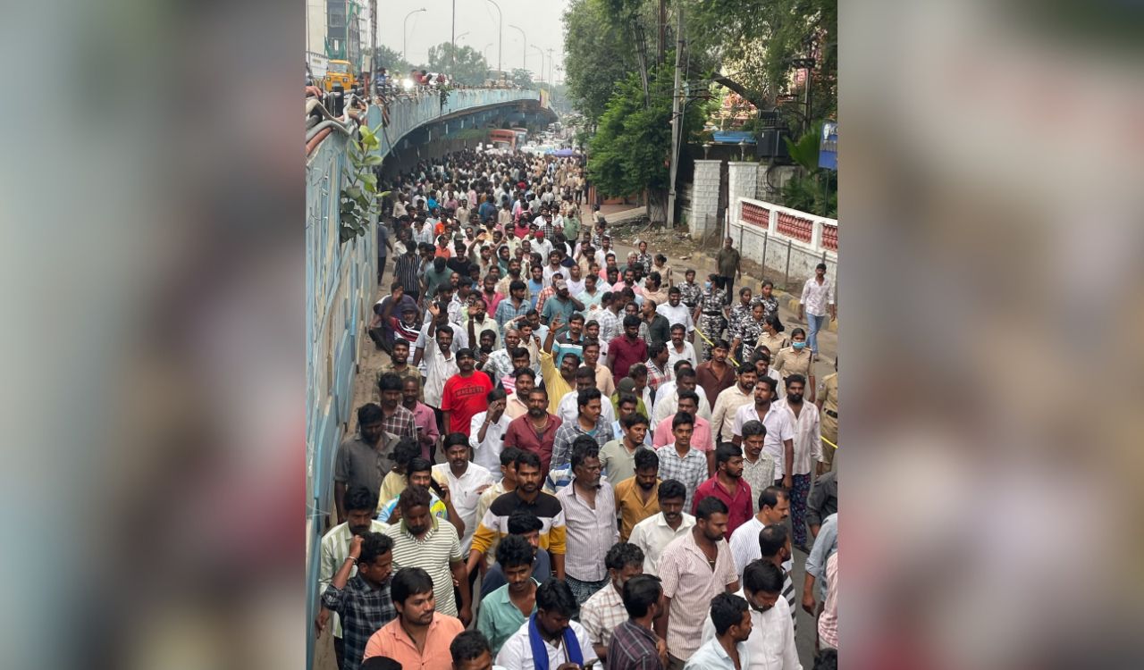 GHMC garbage workers rally in city over demands