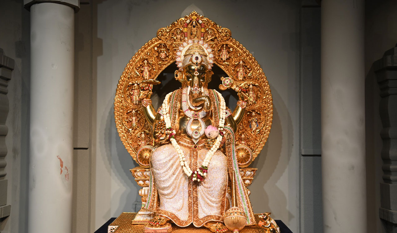 Hyderabad police clarify viral claims over ‘gold-coated’ Ganesh idol