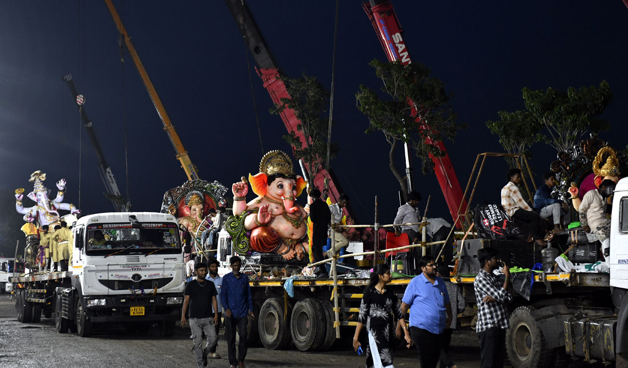 Arrangements in place for Ganesh idol immersion across Hyderabad