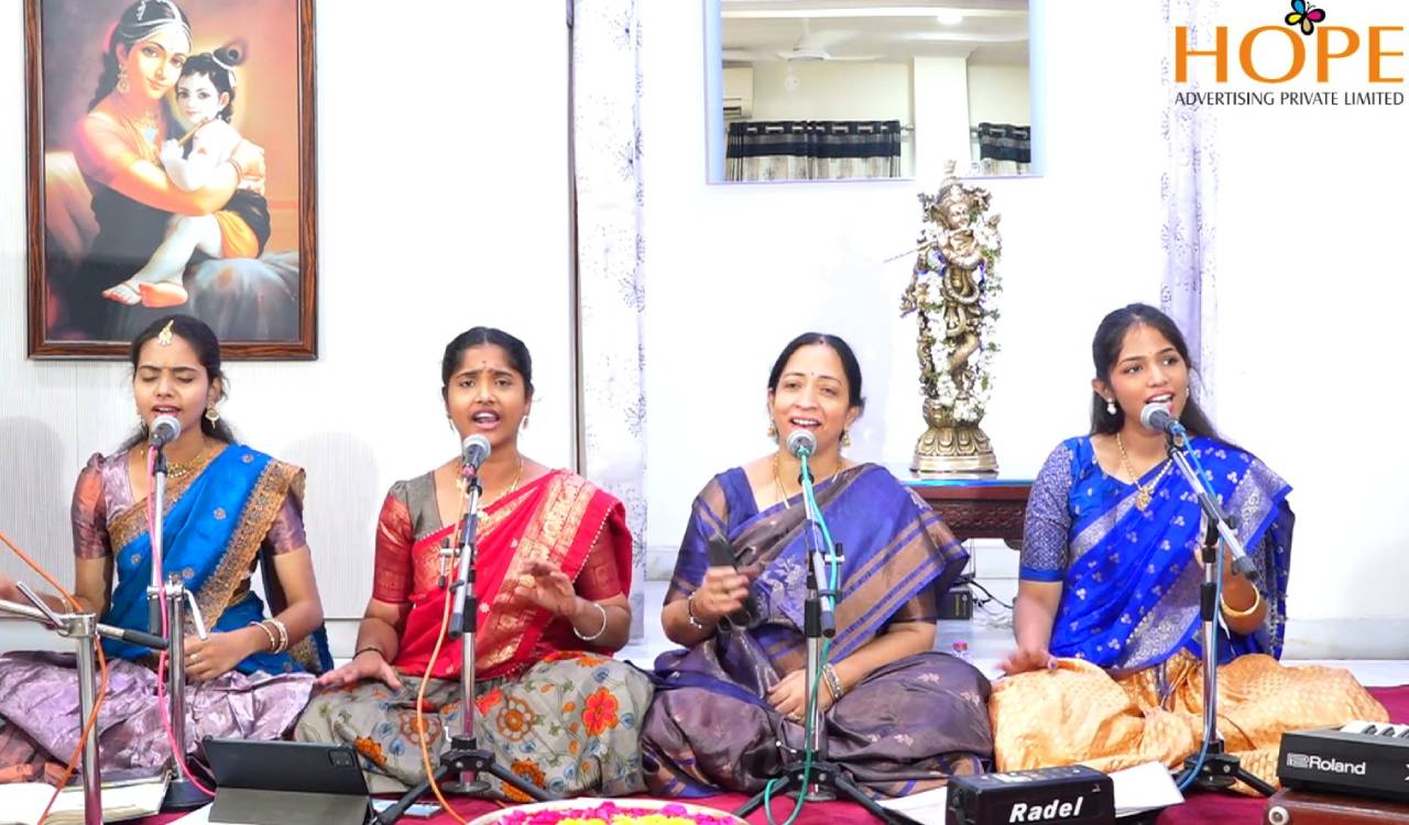 Devotional concert ‘Atchyuta Anantha Keerthanam’ held on Krishnashtami in Hyderabad