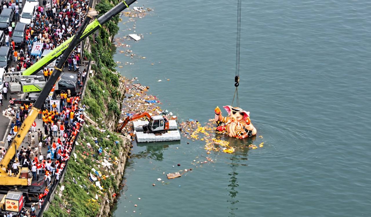 Ganesh immersions peaceful across Telangana, process to conclude by Saturday: DGP CV Anand