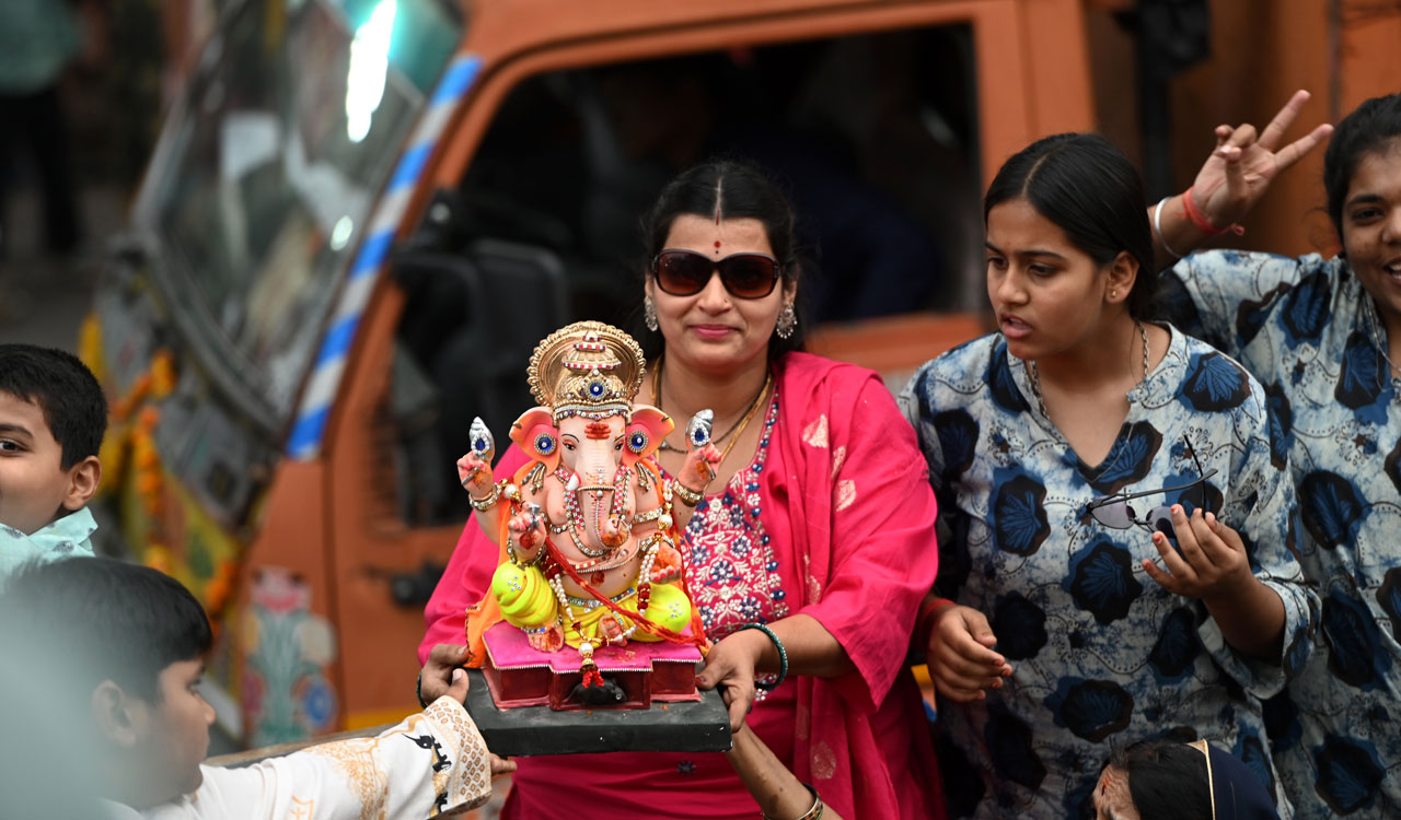 Ganesh bids adieu amid drums, dances and devotion in Hyderabad