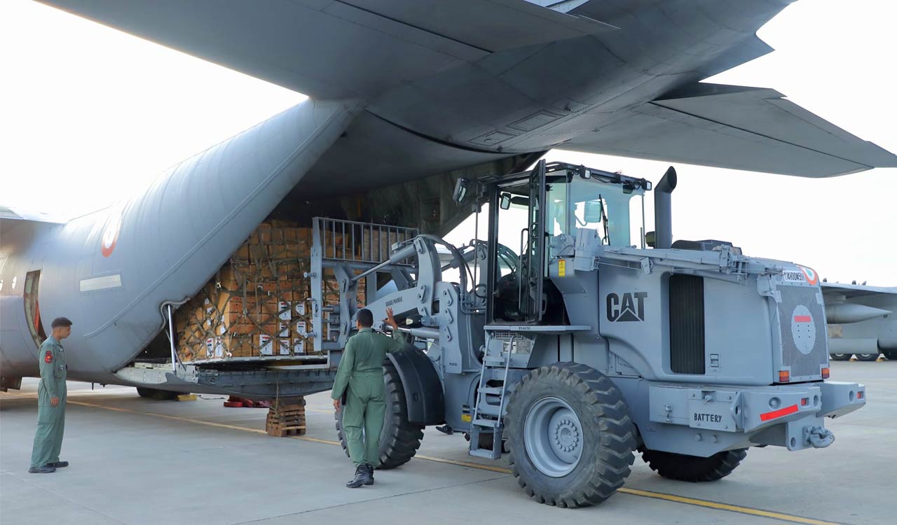 India dispatches two more aircraft with relief assistance for Nepal, supporting flood-affected communities