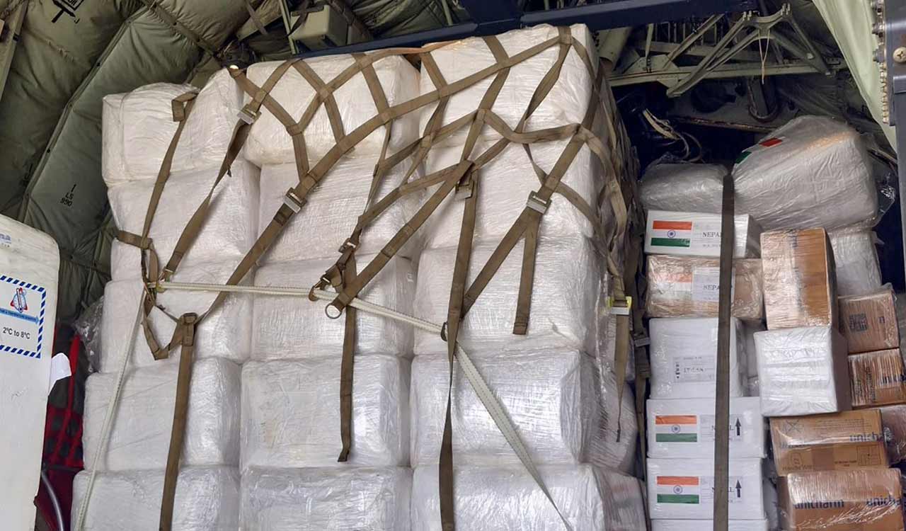 India sends ninth IAF flight with 11 tonnes of relief supplies to flood-hit Nepal