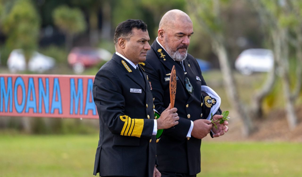 Indian Navy Chief gets traditional Maori welcome in New Zealand