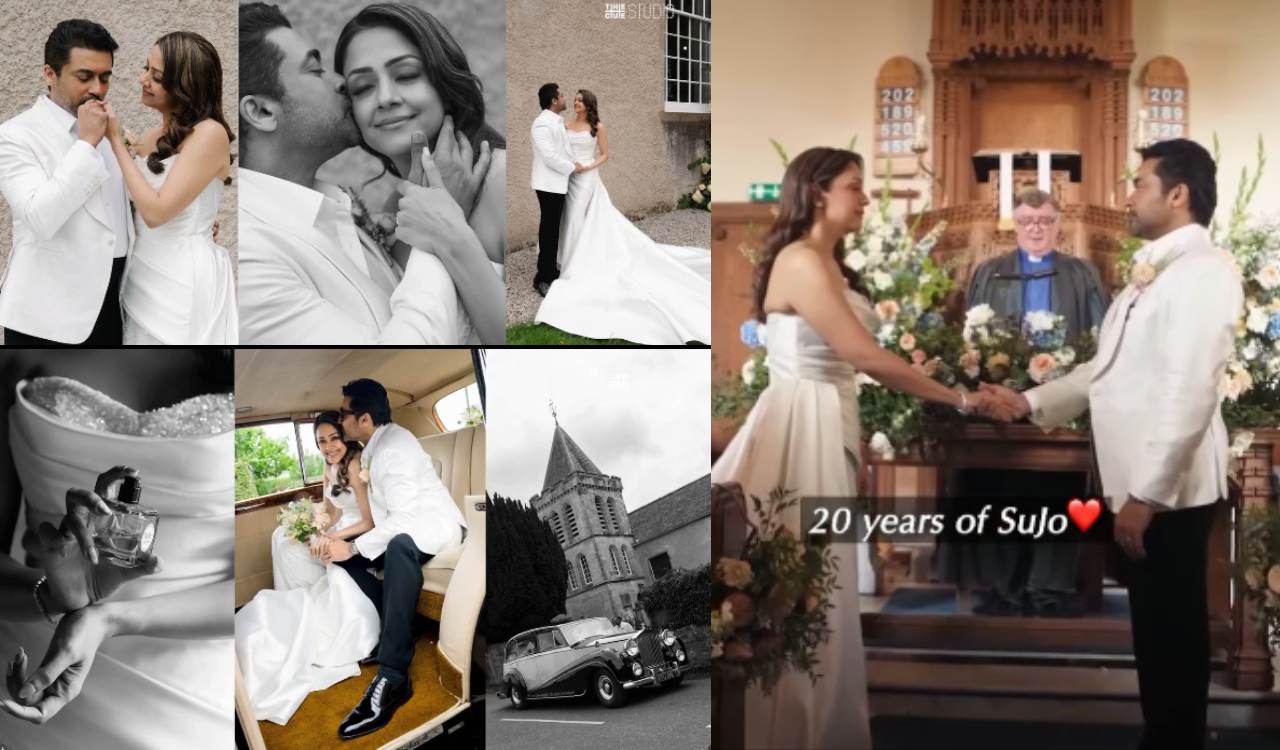 Jyotika, Suriya renew wedding vows as they mark 20 years of marriage