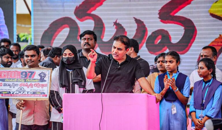 Who should resign, KCR or Revanth Reddy? KT Rama Rao asks youth