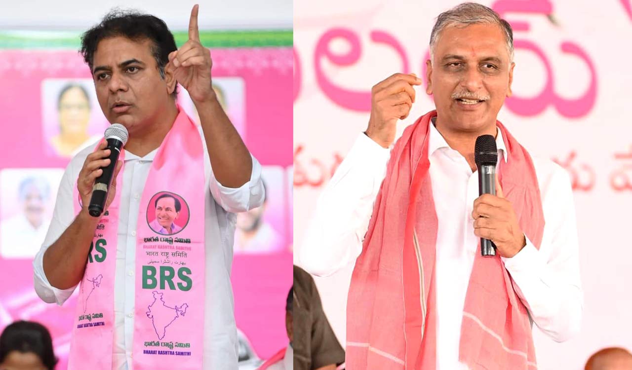 KTR, Harish Rao condemn arrests of BRS MLCs Madhu, Naveen