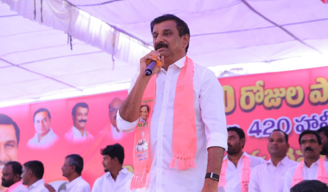 Kotha Prabhakar Reddy asks BRS cadres to expose Congress failures
