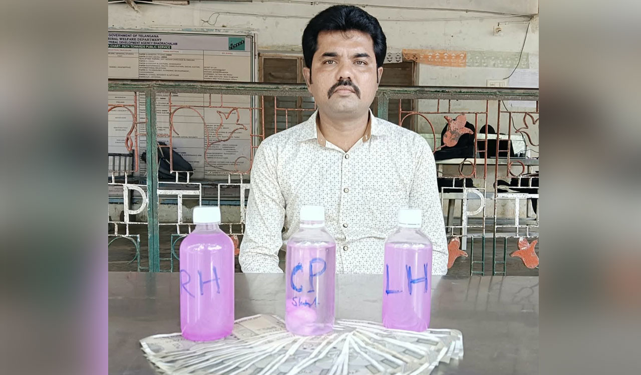 ACB catches ST Hostel warden accepting Rs 14,000 bribe in Kothagudem