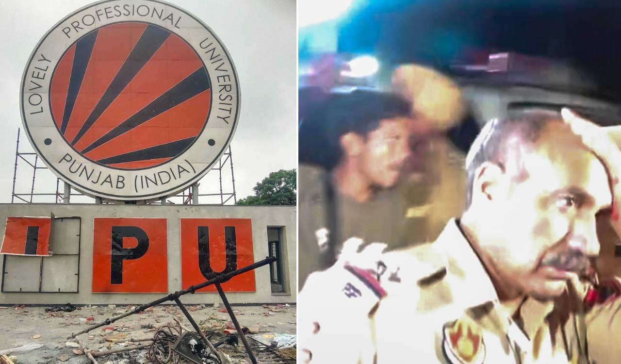 Students clash with Punjab police, vehicles torched at LPU over alleged rape, suicide