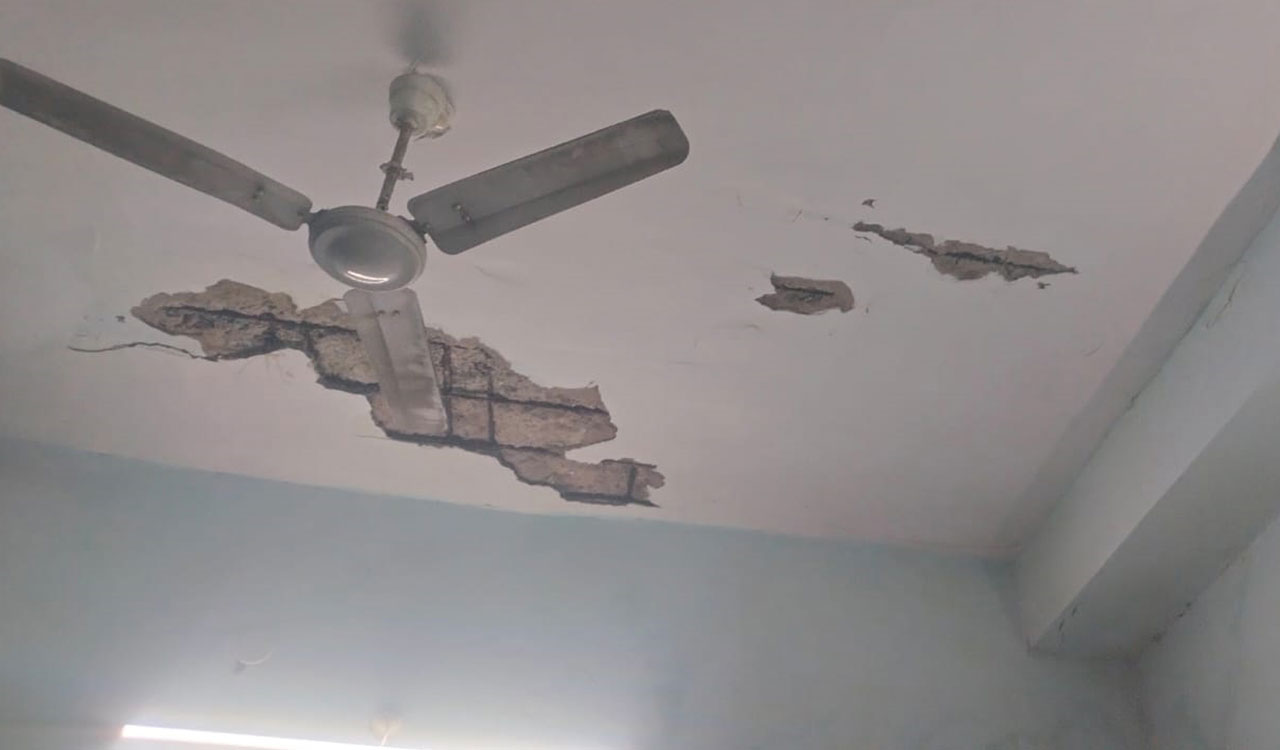 Yet another roof collapse reported at MGM Hospital in Warangal
