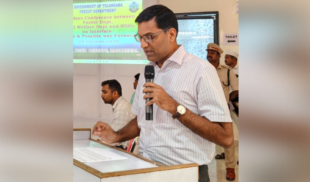 Mancherial conference focuses on forest conservation, tribal livelihoods and human-animal conflict