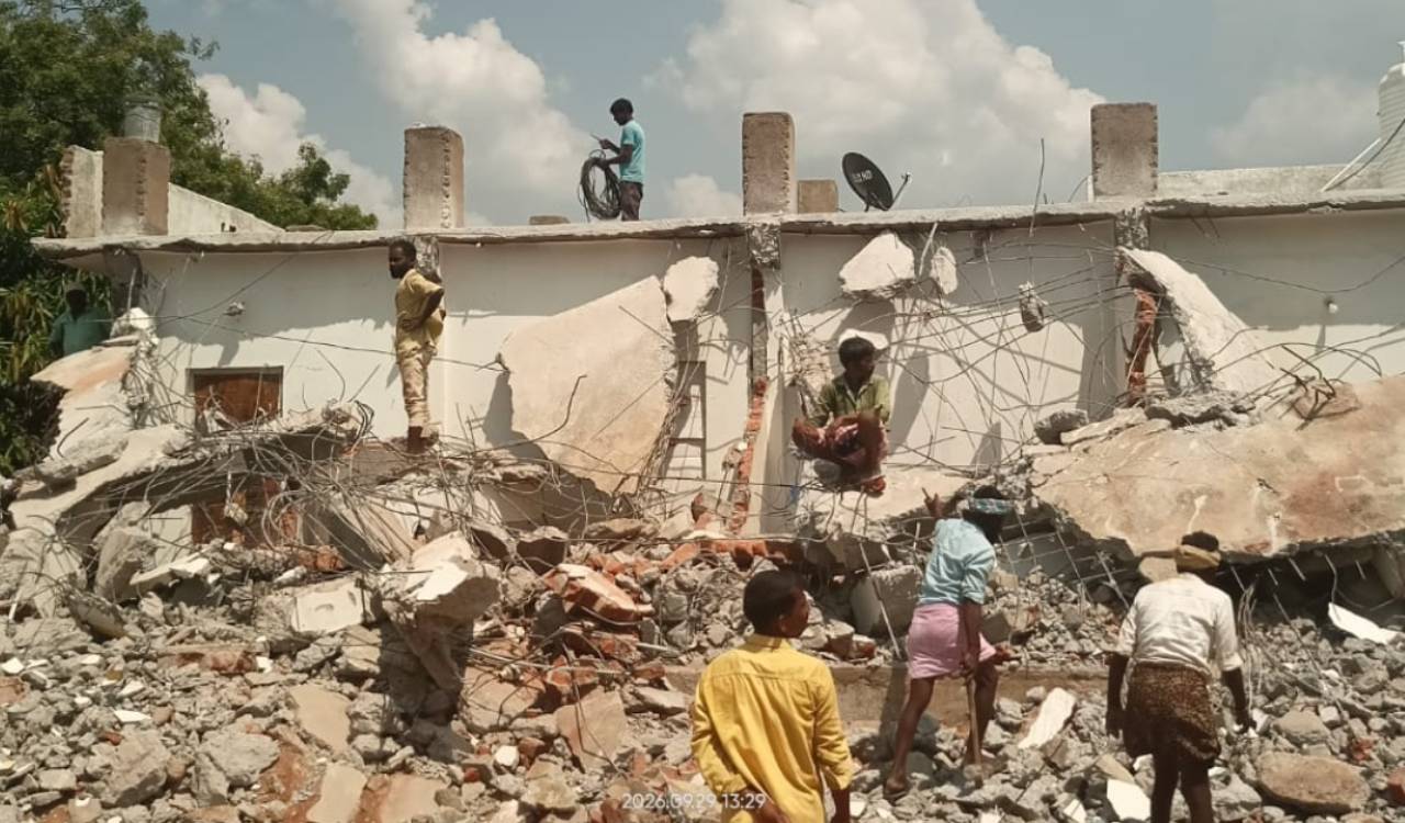 Homes razed amid protests, police deployment in Revanth Reddy’s constituency