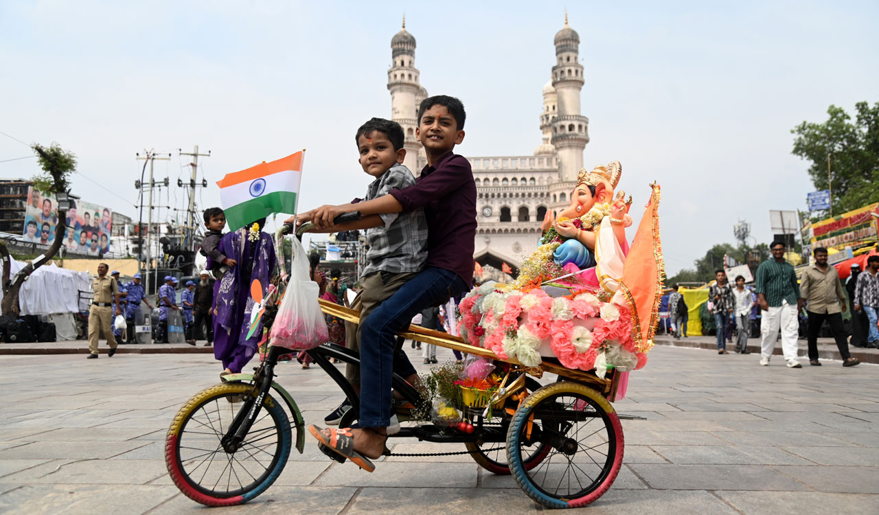 Ganesh immersion procession held amid tight security in Hyderabad’s old city