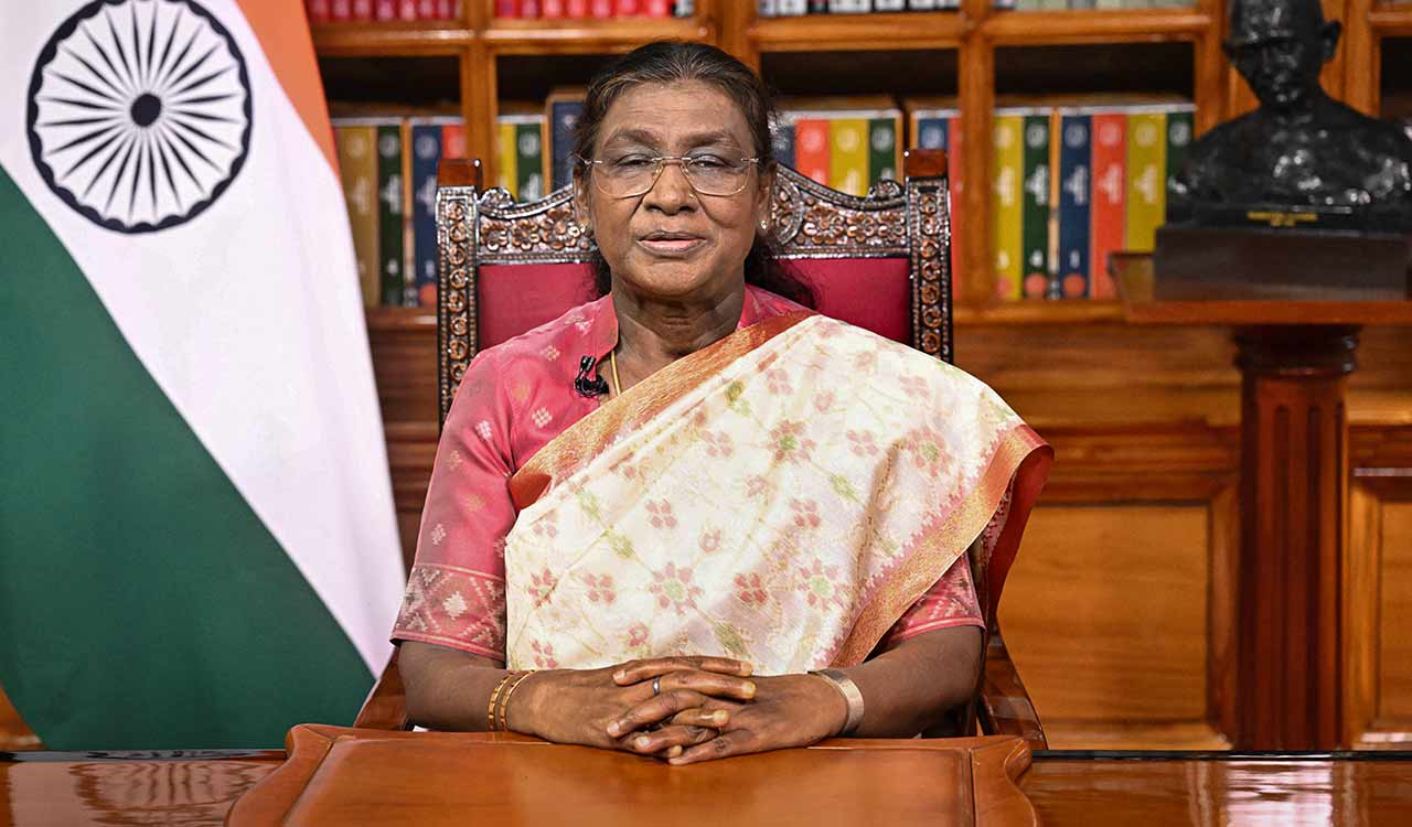 Established new benchmarks of good governance: Prez Murmu wishes PM Modi