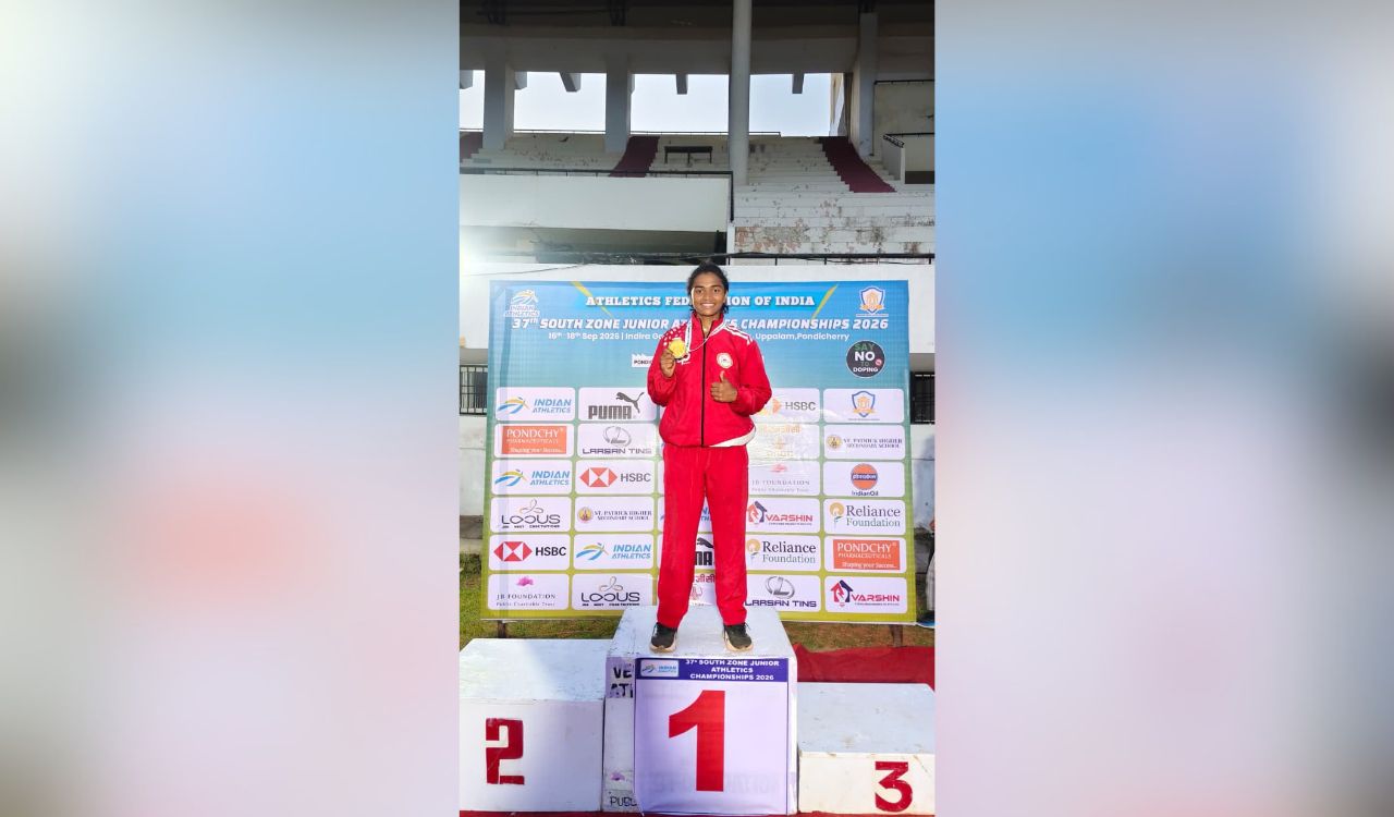 Telangana athlete Sriteja rewrites heptathlon record