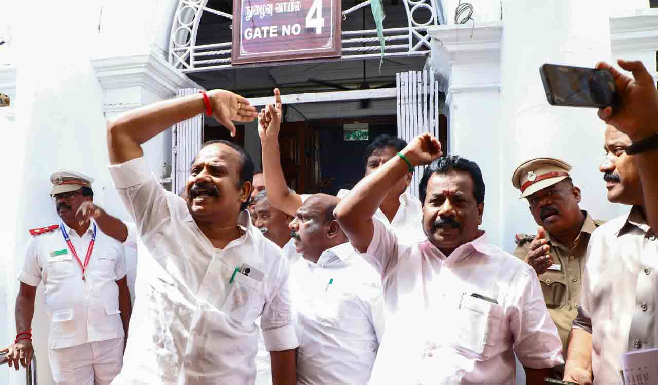 Tamil Nadu Assembly: DMK MLAs evicted after protest over Vijay’s corruption allegations