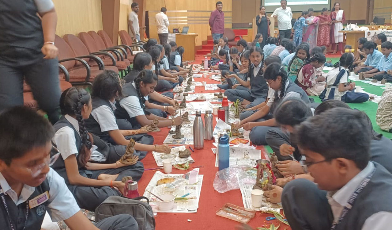 TGPCB holds eco-friendly Ganesh idol workshop for students