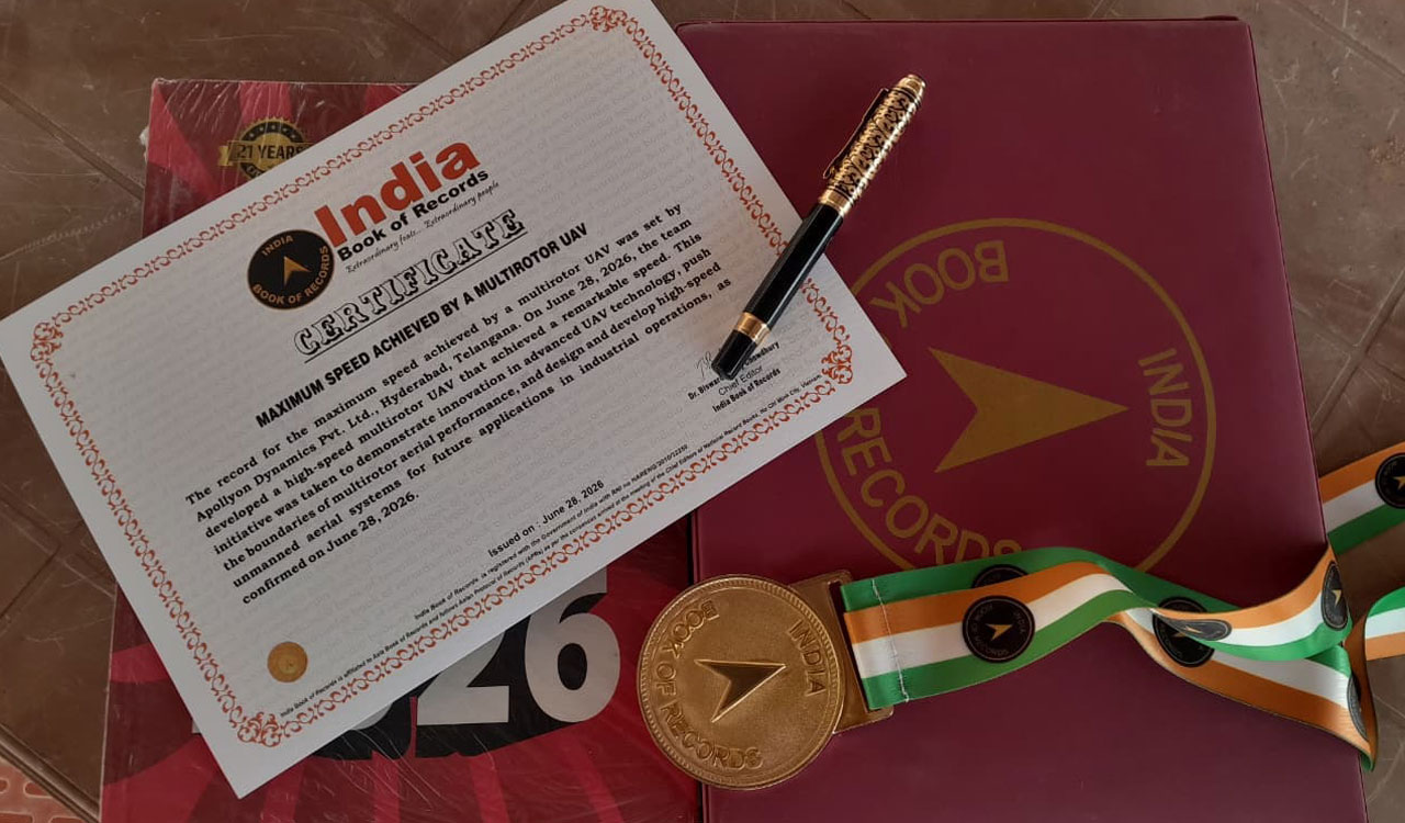 BITS Pilani Hyderabad campus UAV enters India Book of Records