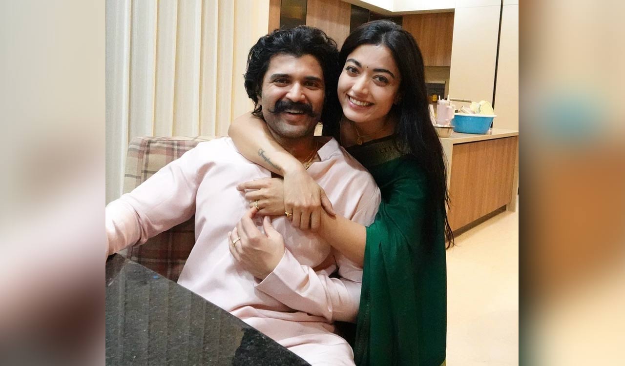 Vijay Deverakonda cheers for Rashmika Mandanna as Mysaa release date is announced